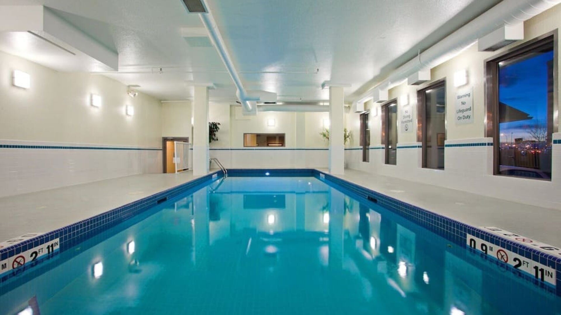 Relaxing indoor pool at Holiday Inn Conference Center Edmonton South.
