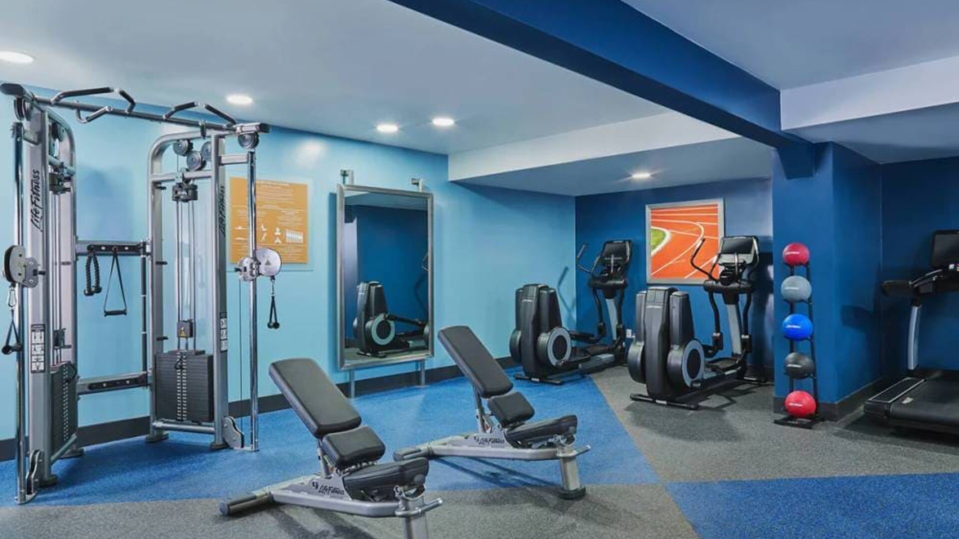 Fitness center available at Four Points By Sheraton Salt Lake City Airport.