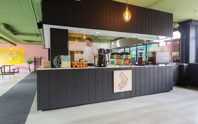 Breakfast area at Urban Hotel The Golden Stork.