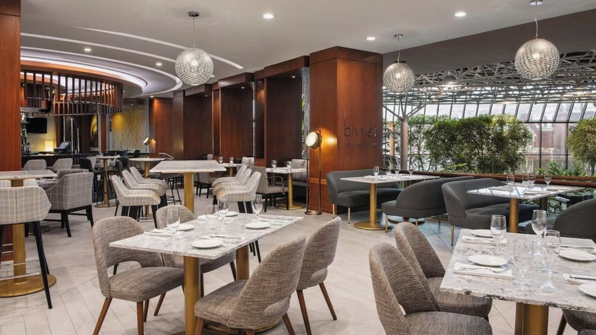 Dining area at Sheraton Hotel Newfoundland.