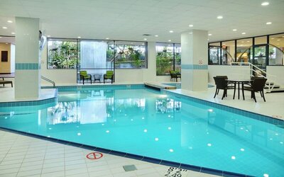 Relaxing indoor pool at Sheraton Hotel Newfoundland.