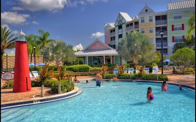 One of the 3 outdoor pools at Holiday Inn Express & Suites S Lake Buena Vista.