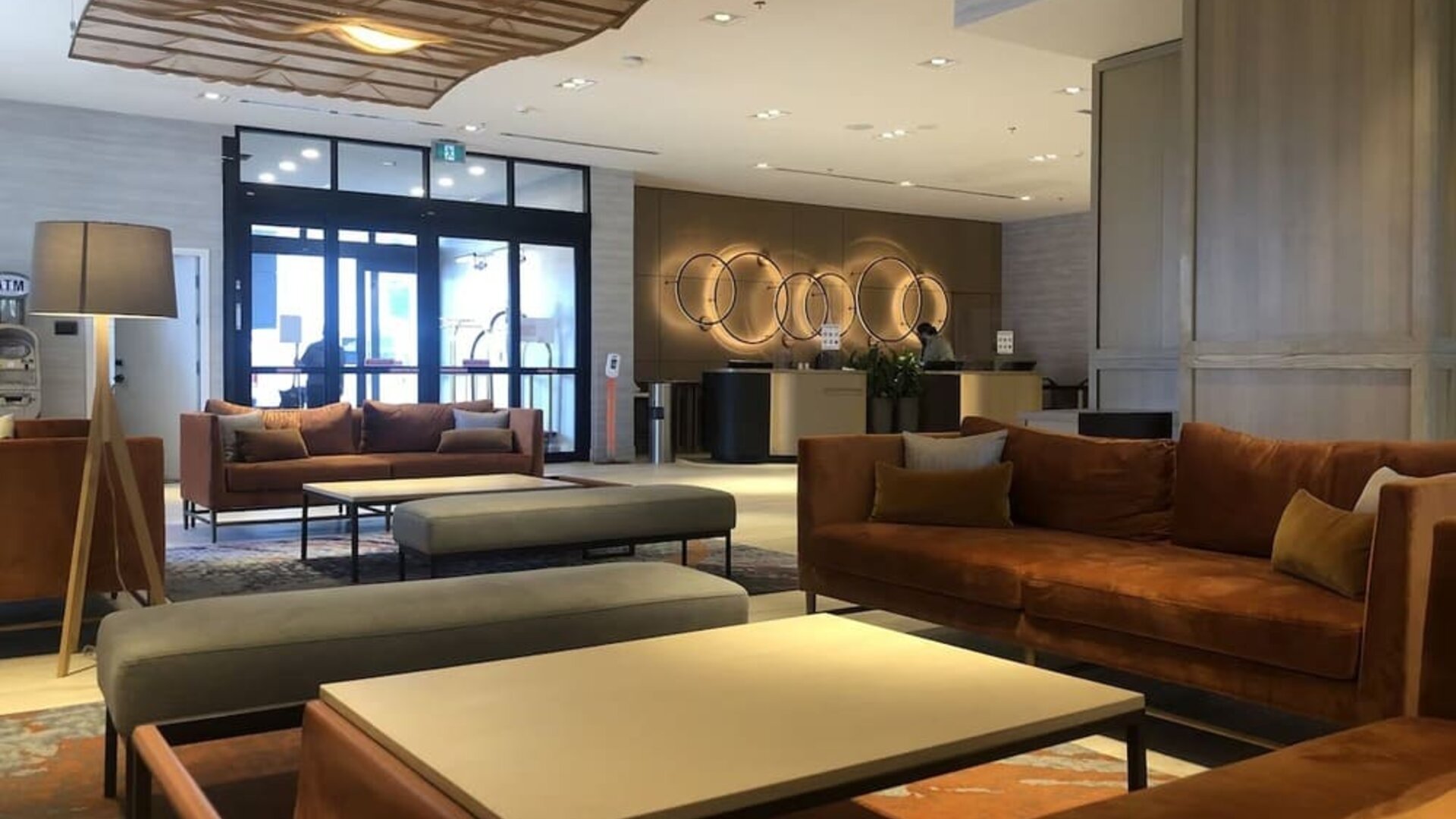 Comfortable lobby lounge perfect for co-working at Atlantica Hotel Halifax.