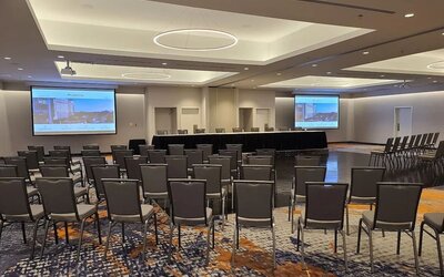 Professional meeting room at Atlantica Hotel Halifax.