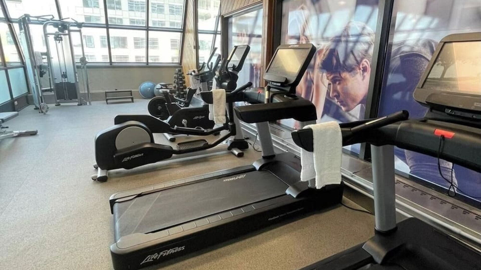 Well equipped fitness center at Atlantica Hotel Halifax.