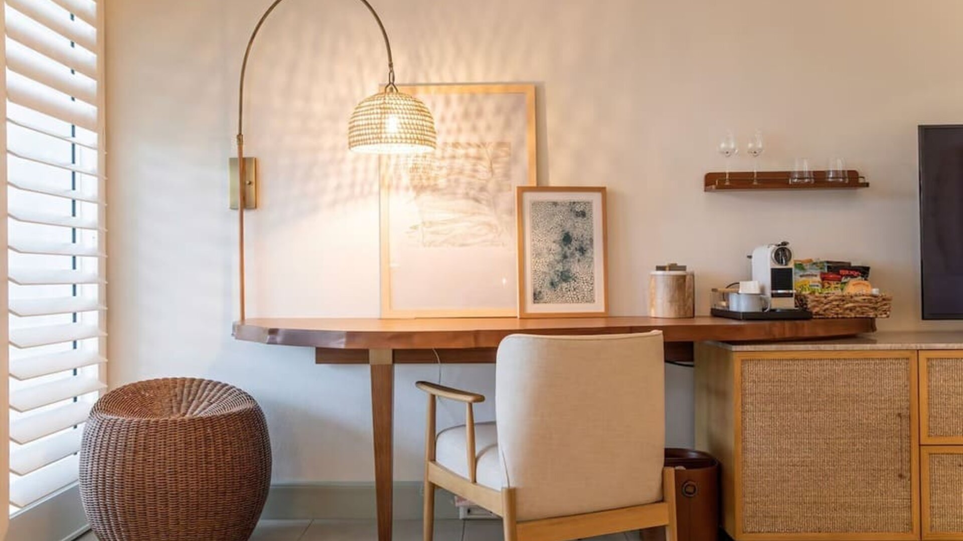 Work station at Islander Resort Oceanside.