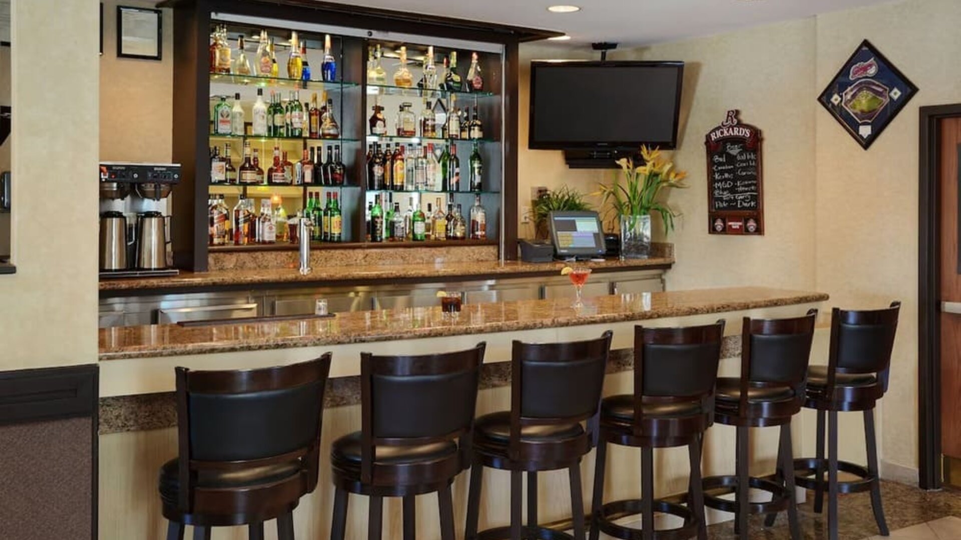 Hotel bar at Holiday Inn Winnipeg Downtown.