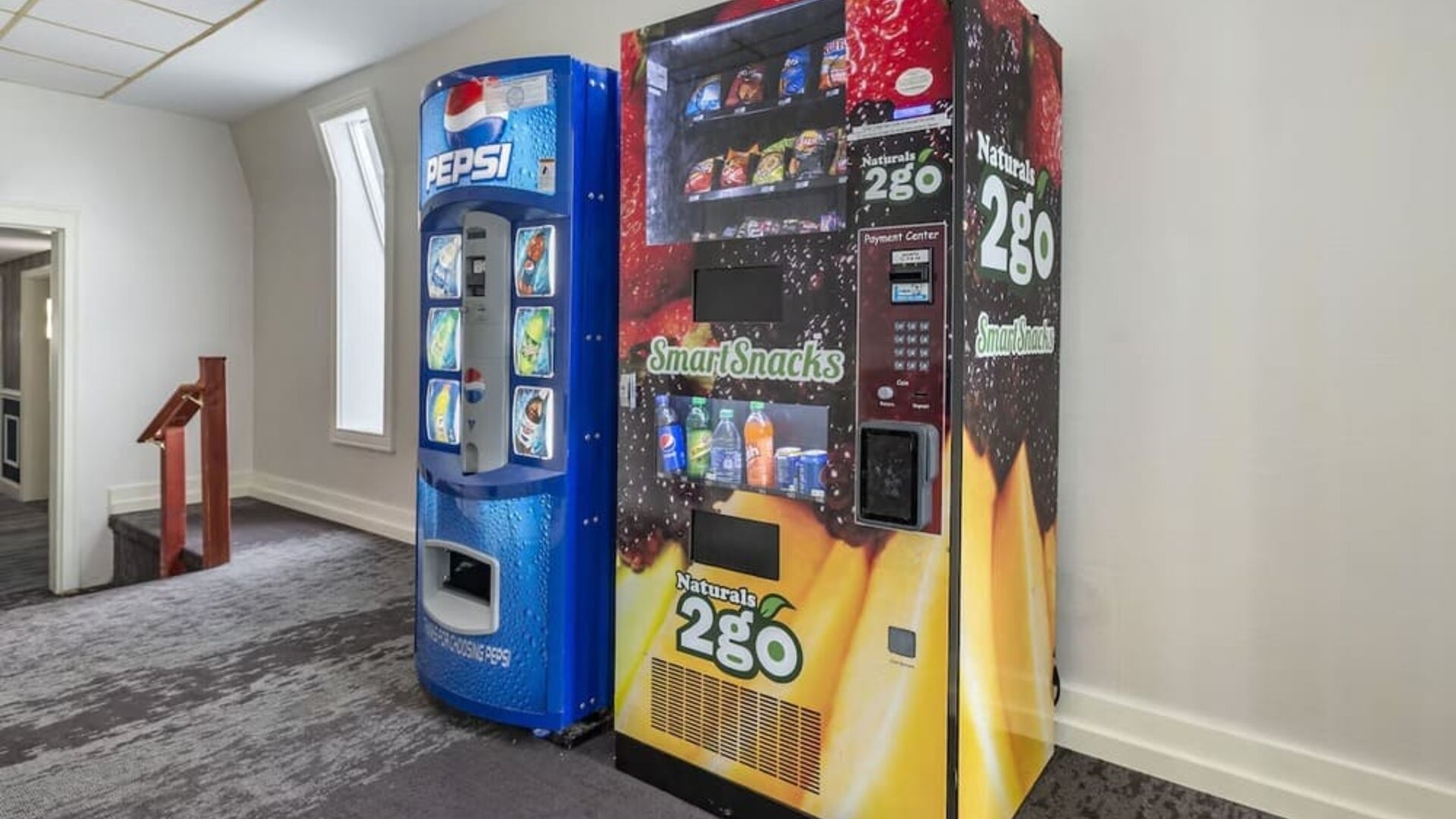 Vending machine at Amwell Suites Somerset Bridgewater.