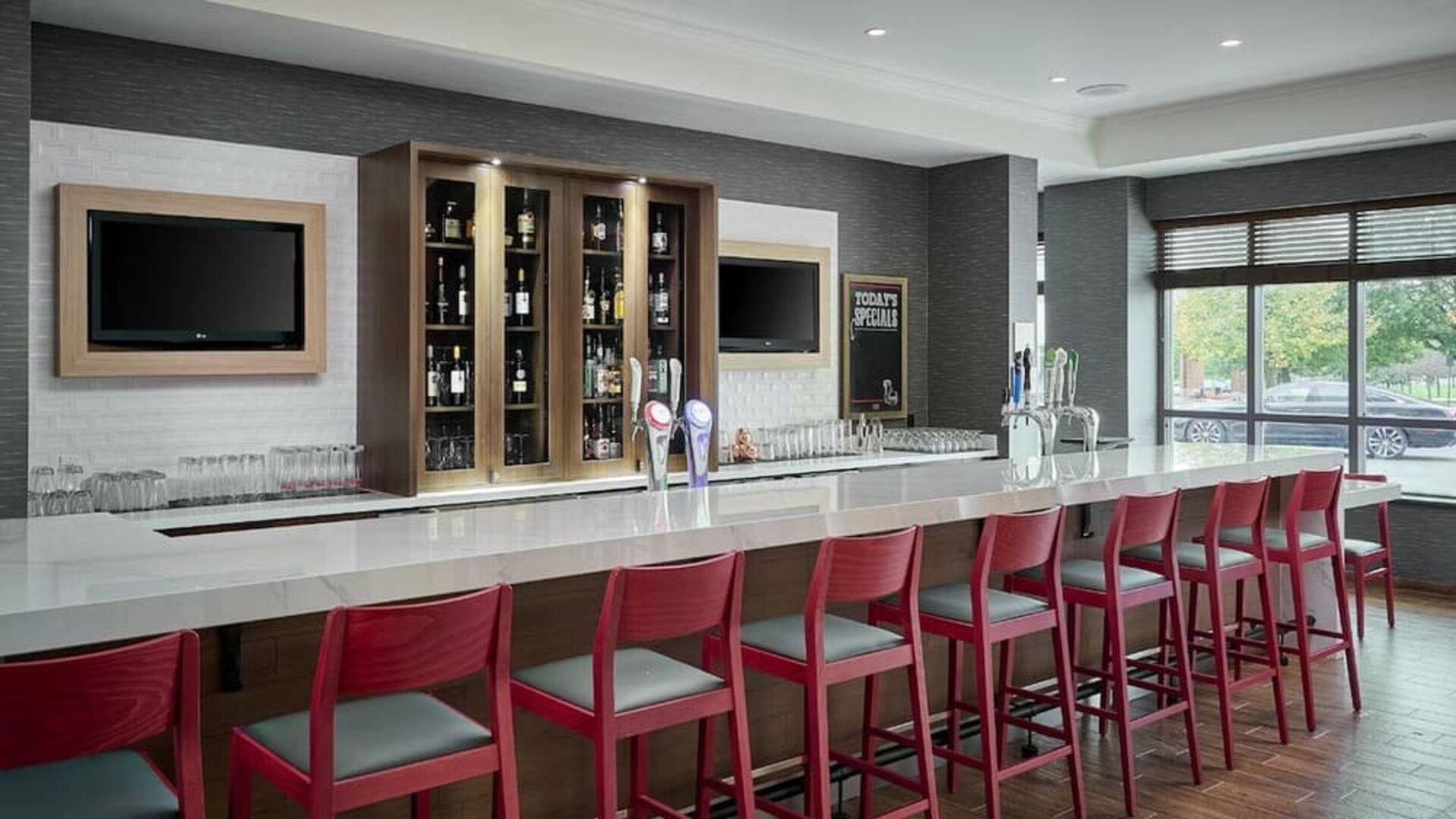 Hotel bar at Holiday Inn & Suites Oakville At Bronte.