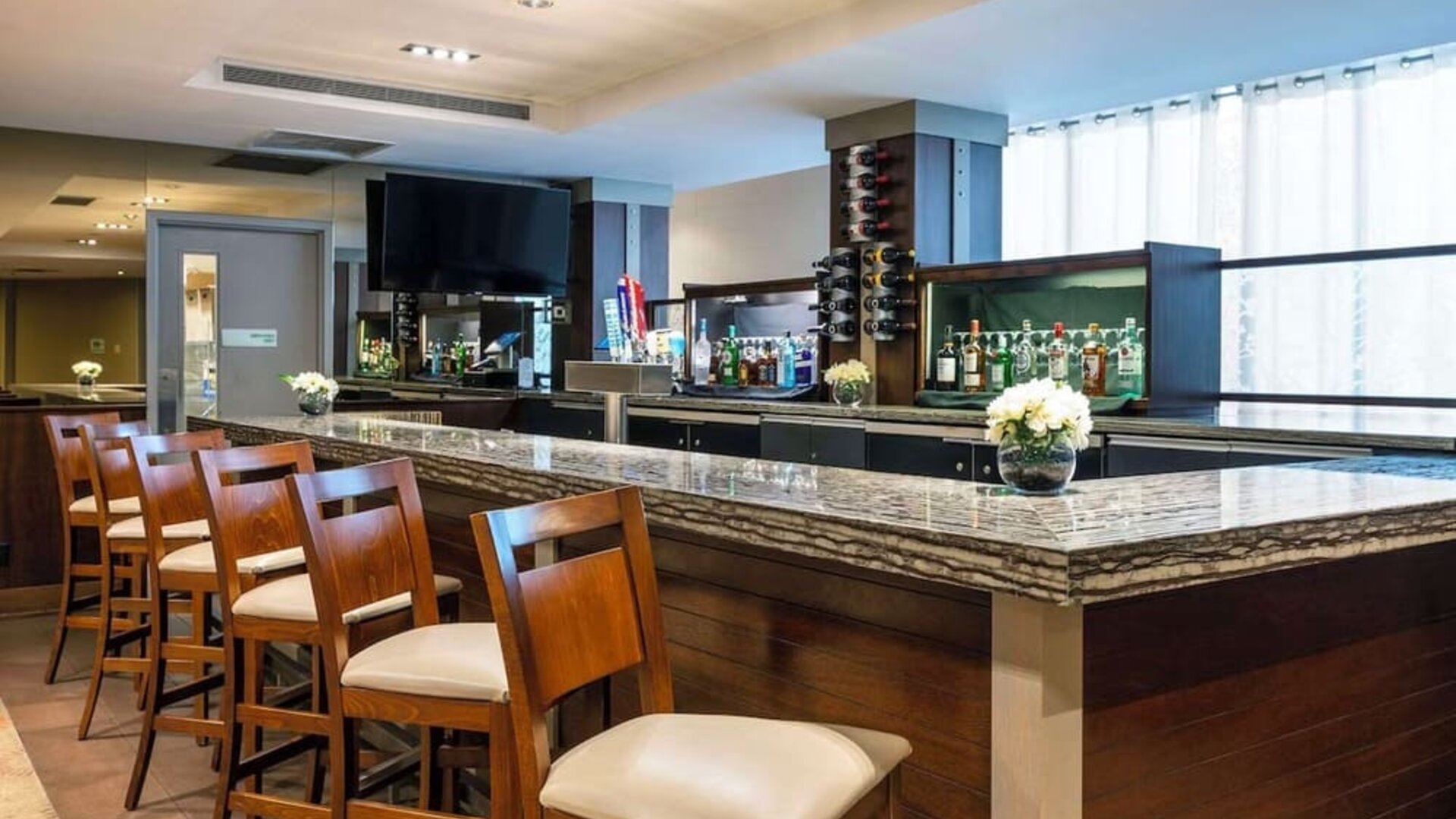 Hotel bar at Holiday Inn Laval Montreal.