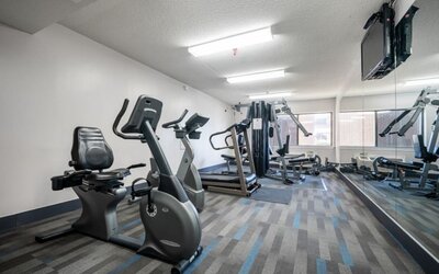 Well equipped fitness center at Halifax Airport Hotel.