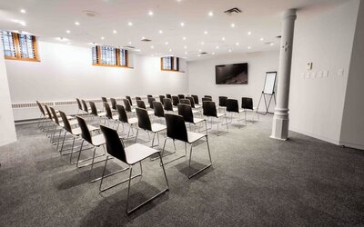 Professional conference room at Hotel Gault.