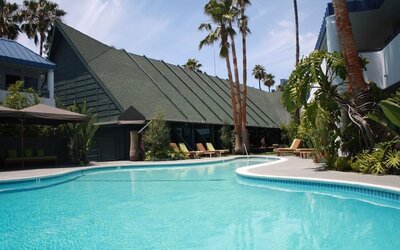 Refreshing outdoor pool at Hotel Current.