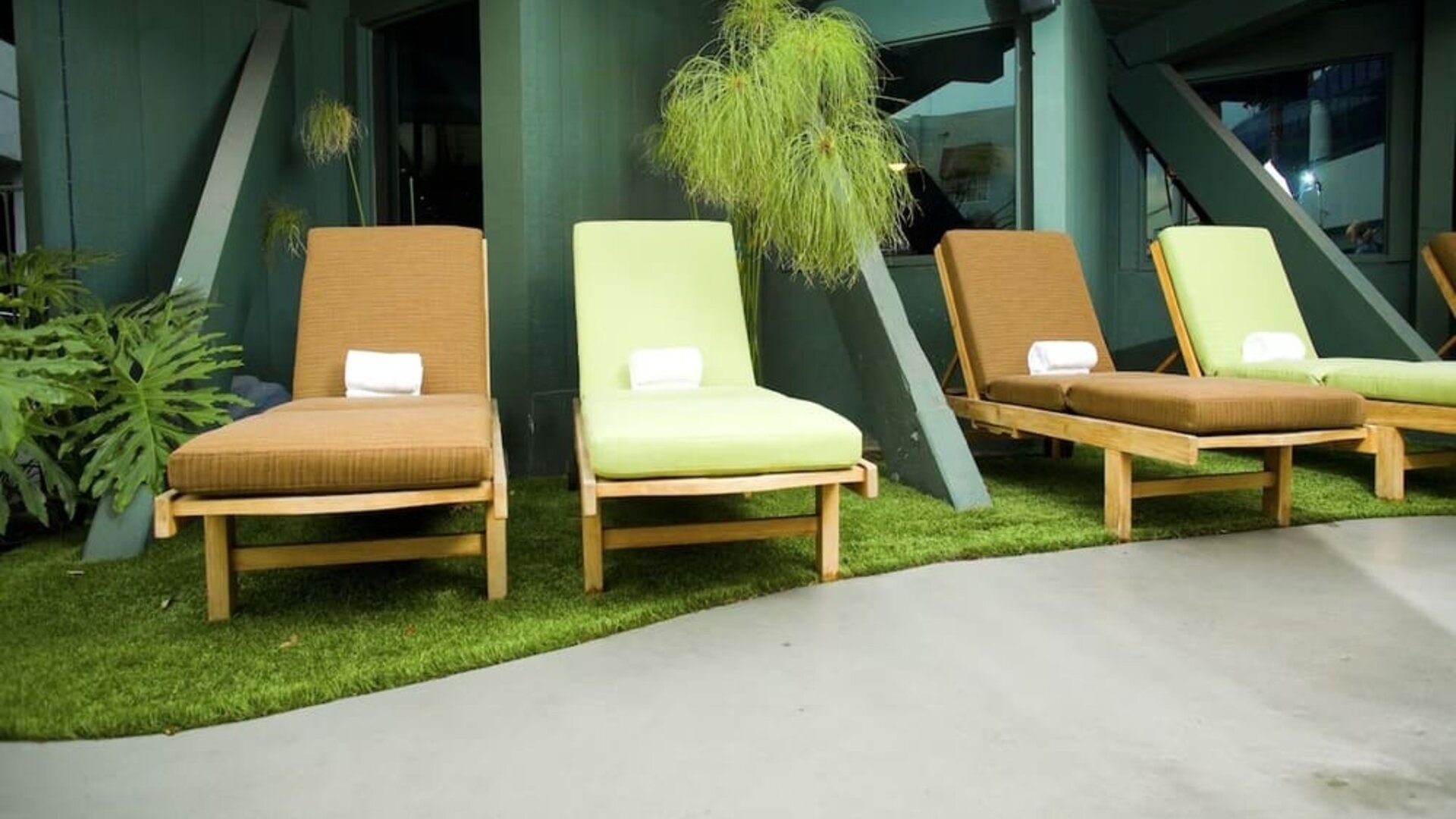 Courtyard at Hotel Current.