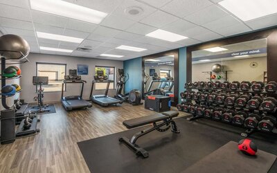 Fitness facility available at Hampton Inn & Suites Dallas/Allen.