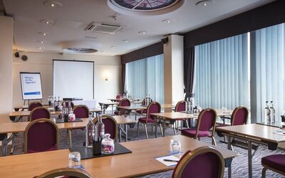 Professional meeting room at Thistle London Heathrow Terminal 5.
