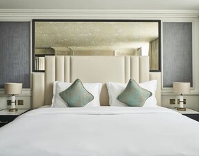 King bed at The Royal Horseguards Hotel.