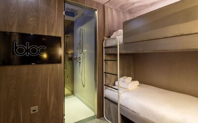 Day use twin room at Bloc Hotel.