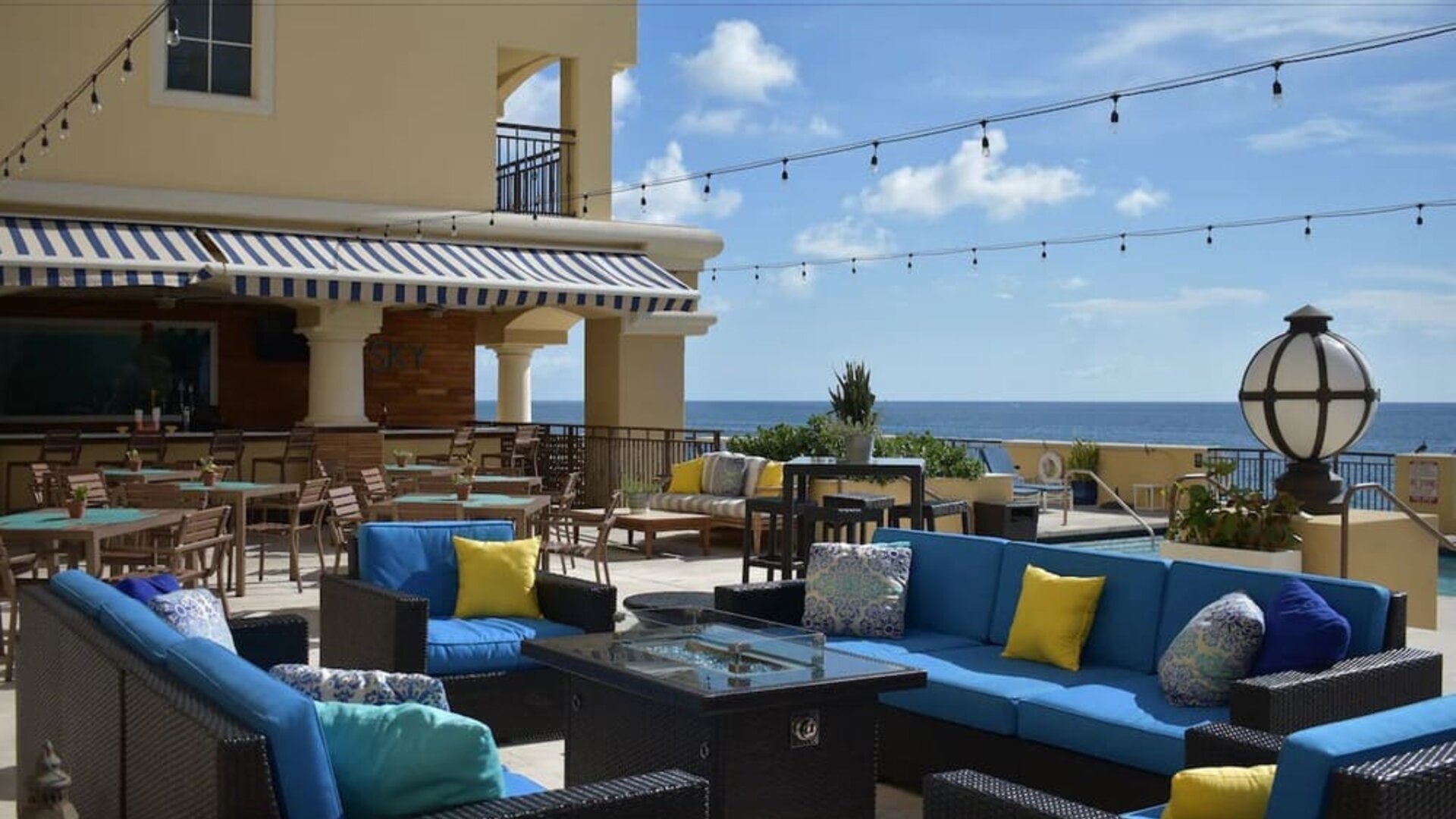 Poolside bar at The Atlantic Hotel & Spa.