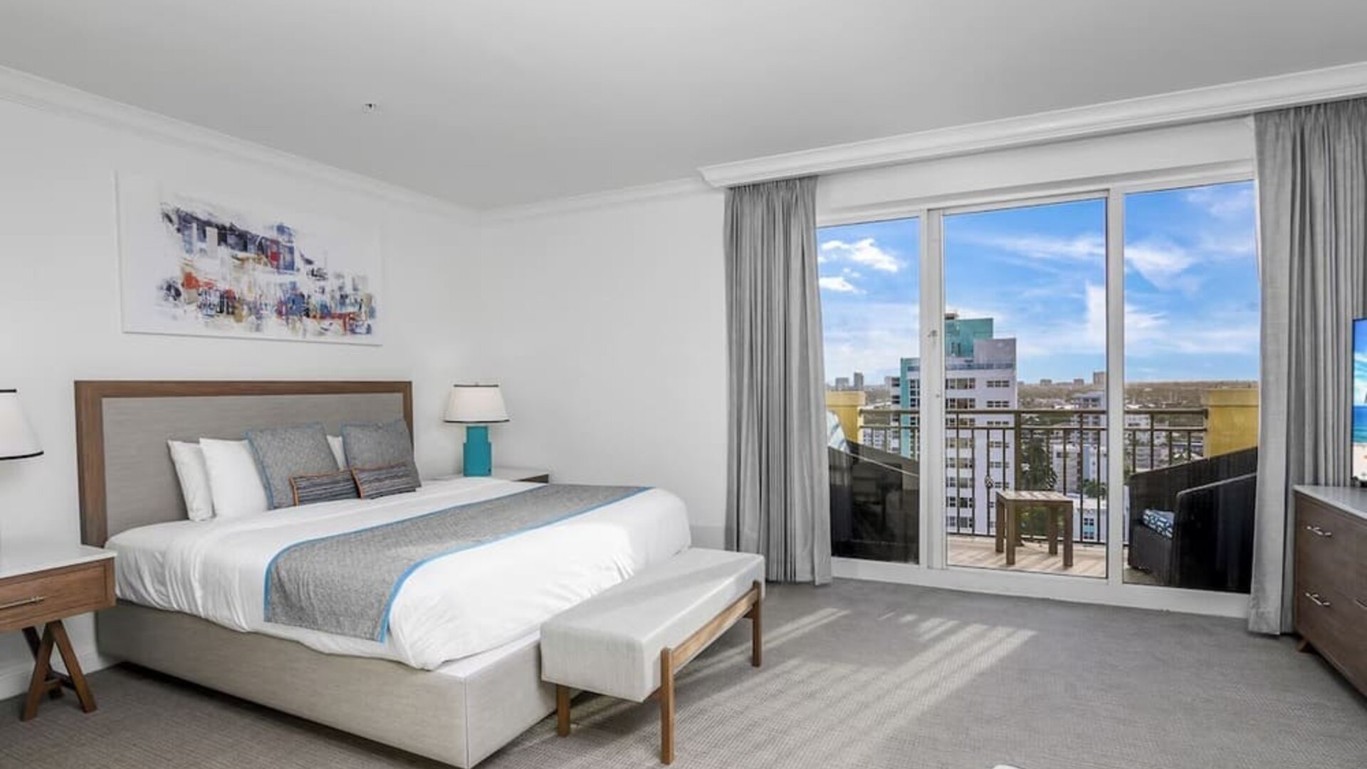 Spacious day use room with balcony at The Atlantic Hotel & Spa.