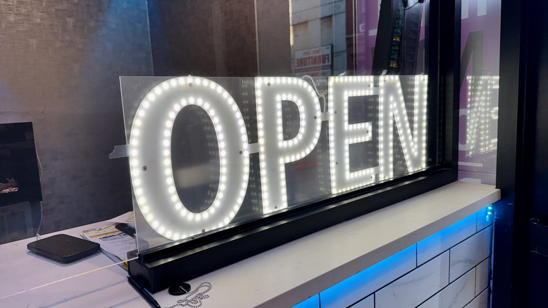Hotel Reception area at Rose Hotel, Bronx.
