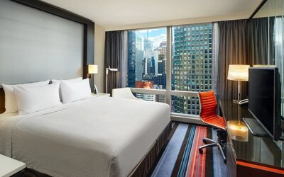 Day use room with work desk at Courtyard By Marriott New York Manhattan/Central Park.