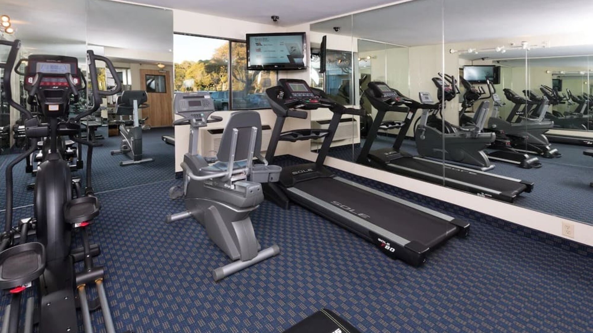 Fitness center available at The Marina Inn On San Francisco Bay.