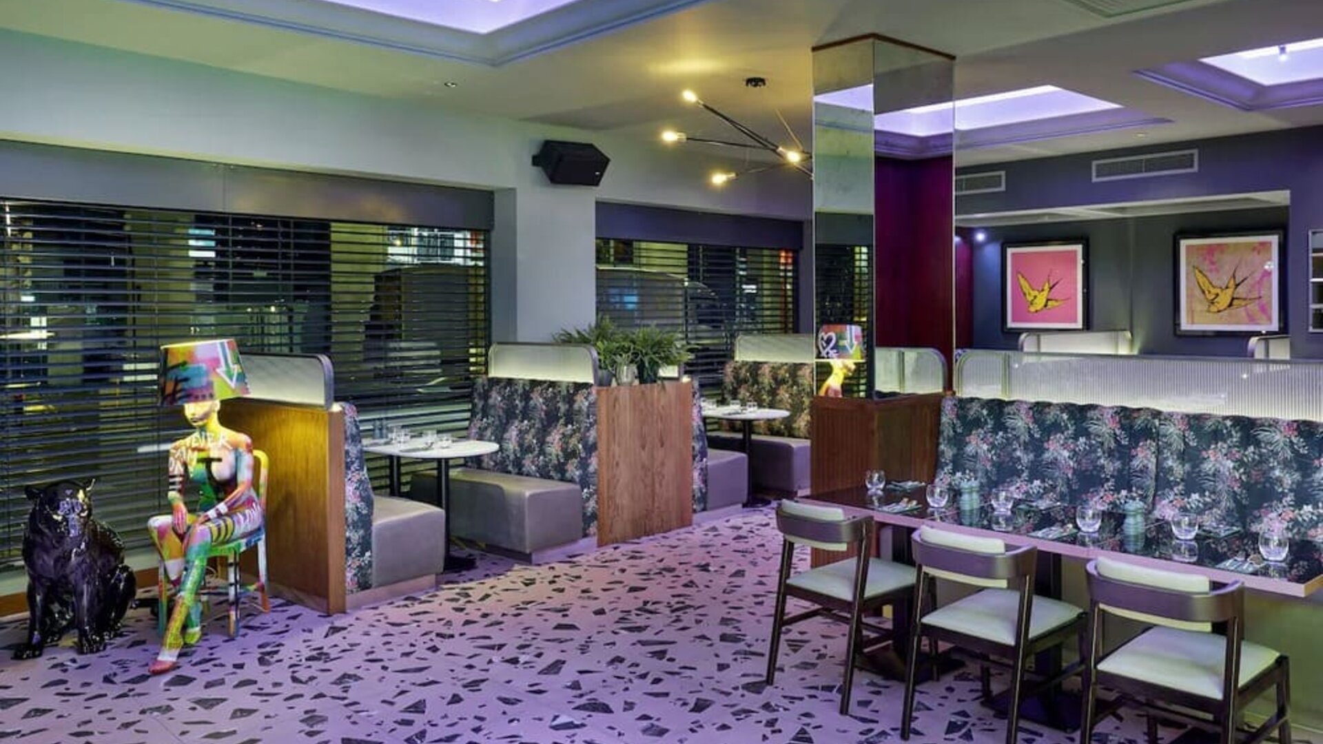 Dining area at NYX Hotel London Holborn By Leonardo.