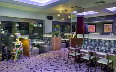 Dining area at NYX Hotel London Holborn By Leonardo.