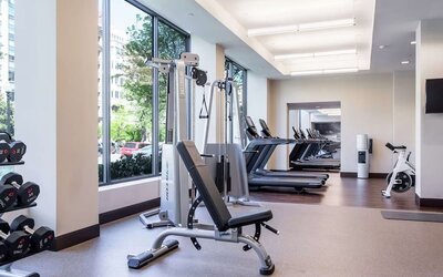 Fitness center available at Capital Hilton.