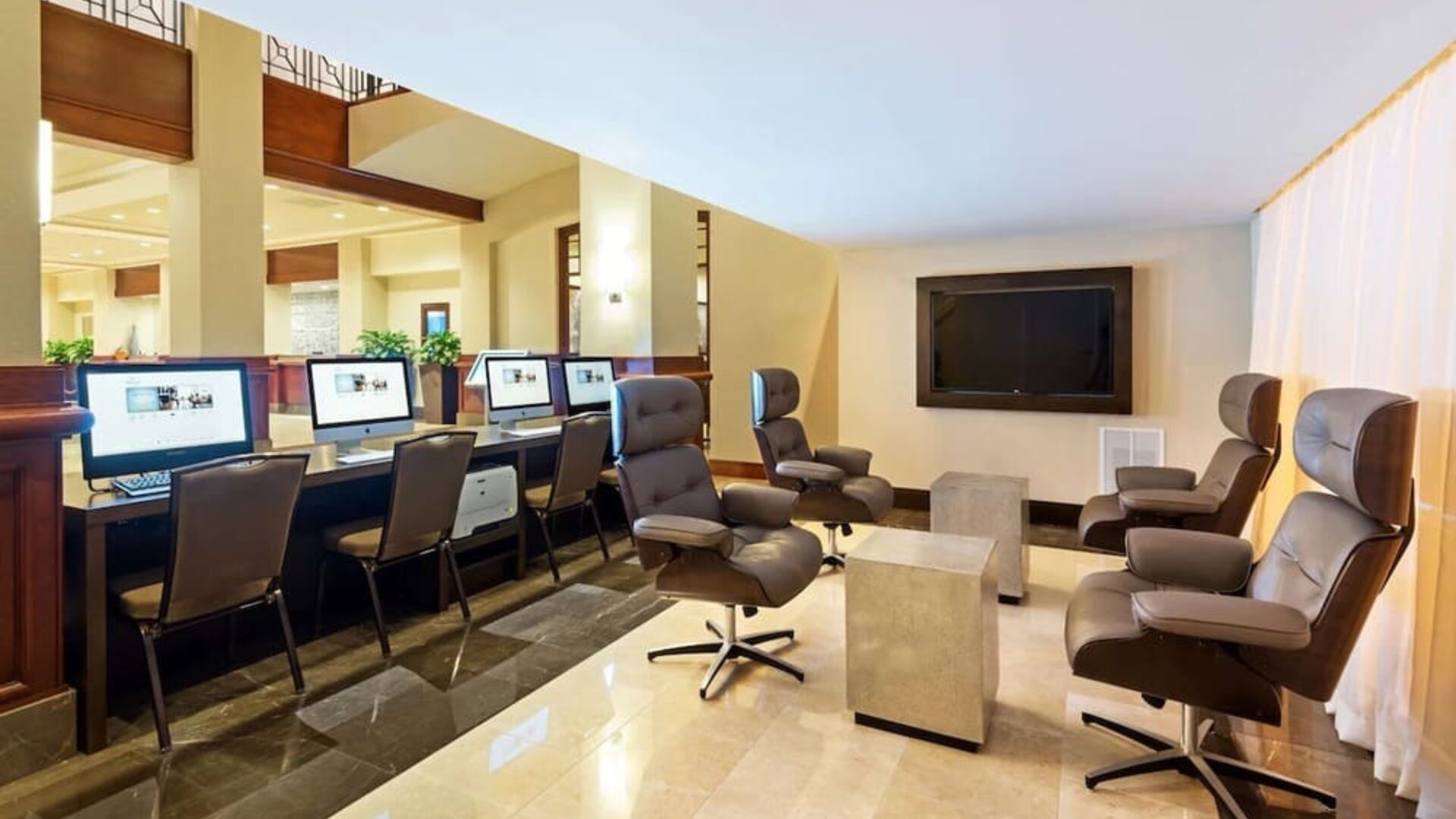 Business center available at Capital Hilton.