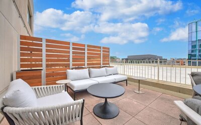 Balcony from day use room at Capital Hilton.