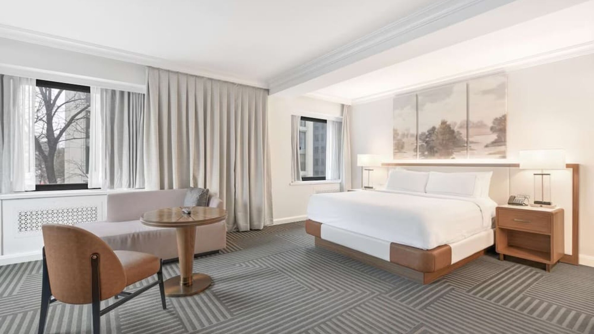 Day use room with sofa at Capital Hilton.