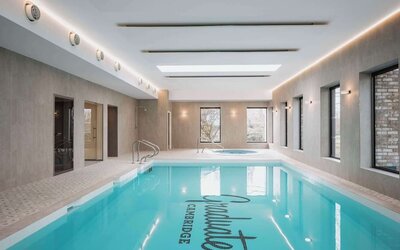 Indoor pool at Graduate By Hilton Cambridge.