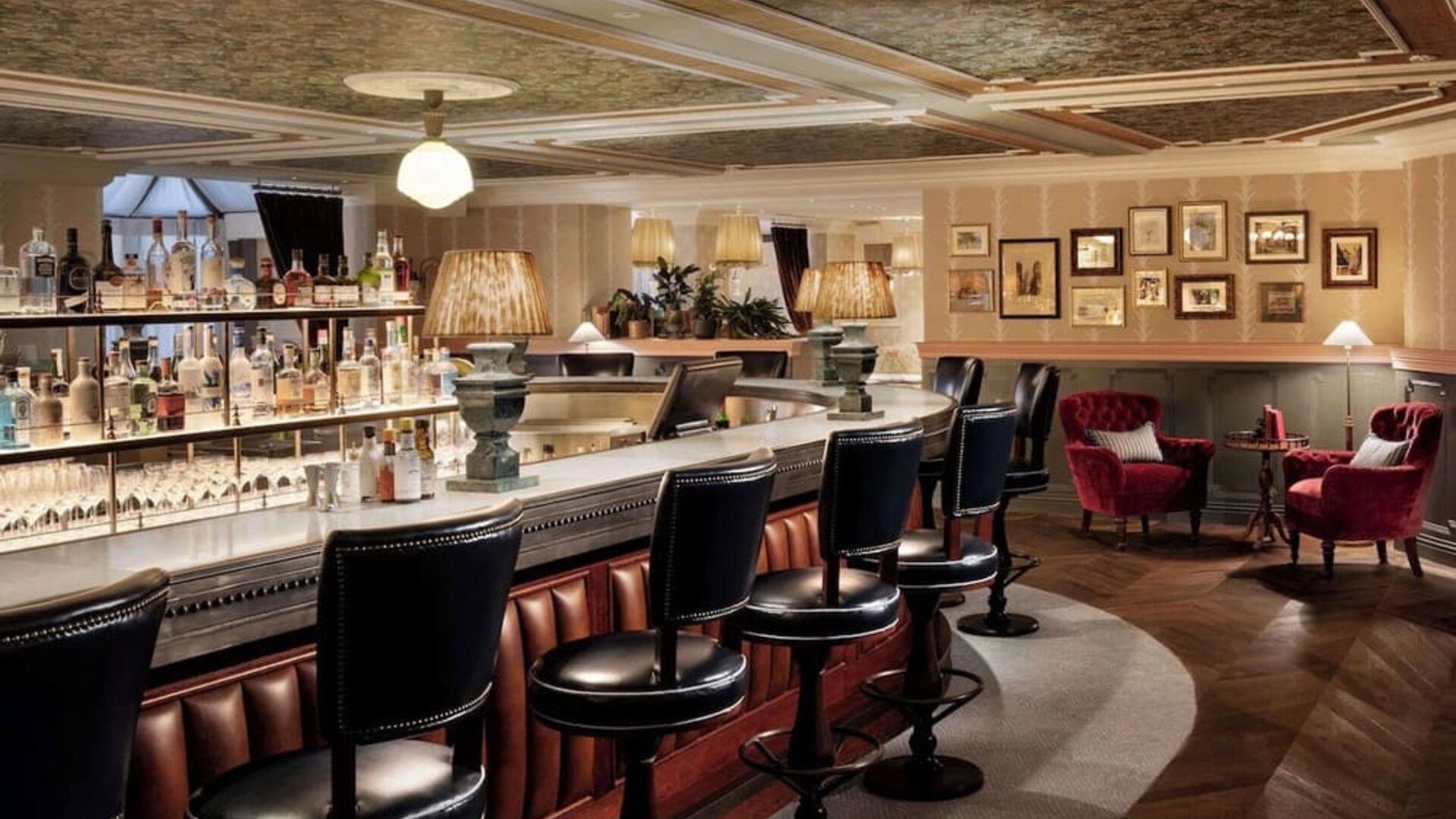 Hotel bar at Graduate By Hilton Cambridge.