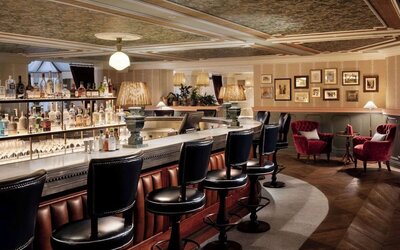 Hotel bar at Graduate By Hilton Cambridge.