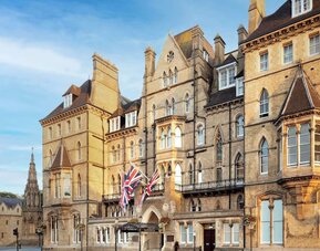 Hotel parking at The Randolph Hotel Oxford.