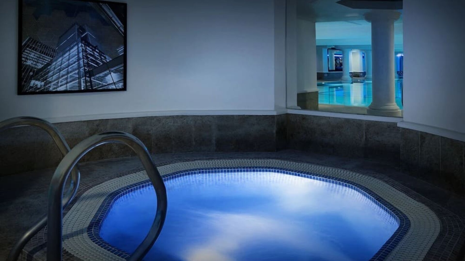 Hot tub at Leonardo Royal Hotel London City.