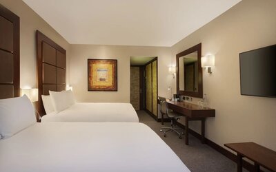 Day use twin room at Leonardo Royal St Paul's Hotel.