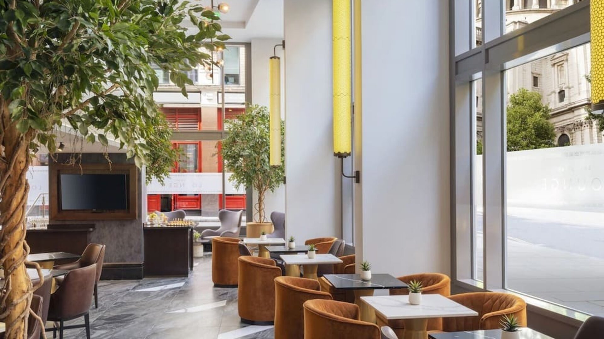 Dining area at Leonardo Royal St Paul's Hotel.