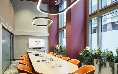 Stylish meeting room at Leonardo Royal St Paul's Hotel.