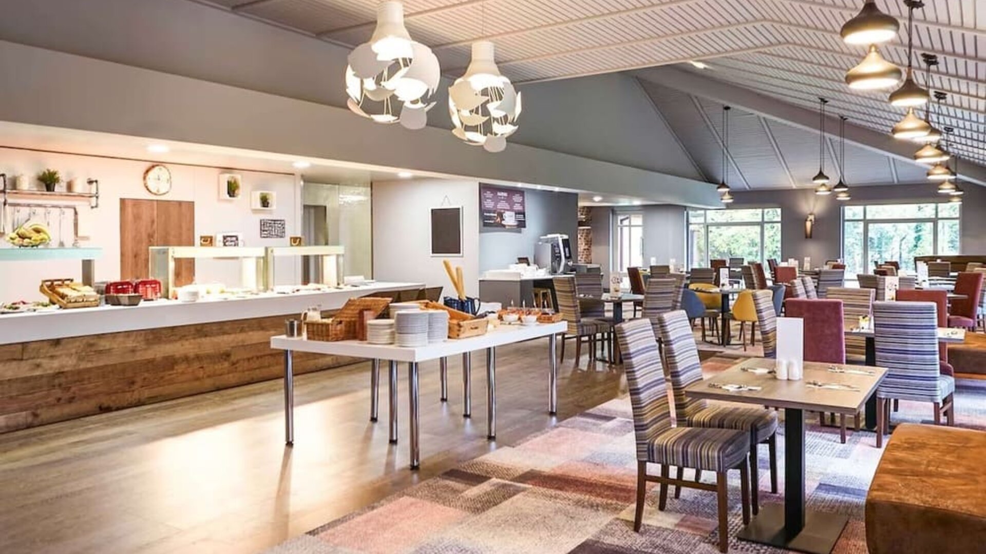 Dining area at Novotel Manchester West.