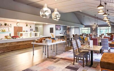 Dining area at Novotel Manchester West.
