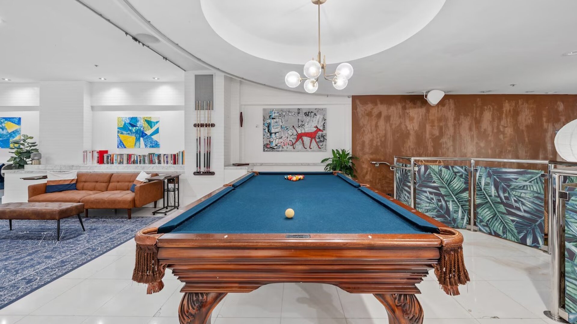 Billiards in the lobby area of The Sagamore Hotel South Beach.