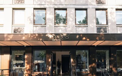 Hotel entrance at Page8, Page Hotels.