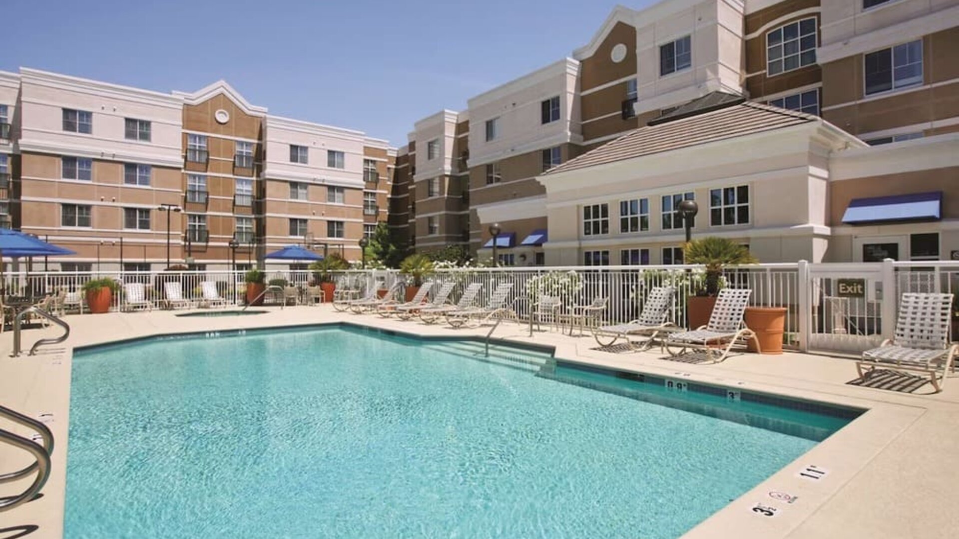 Refreshing outdoor pool at Hyatt House Pleasant Hill.