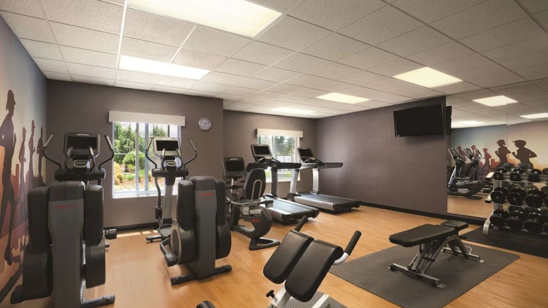 Fitness center available at Hyatt House Pleasant Hill.