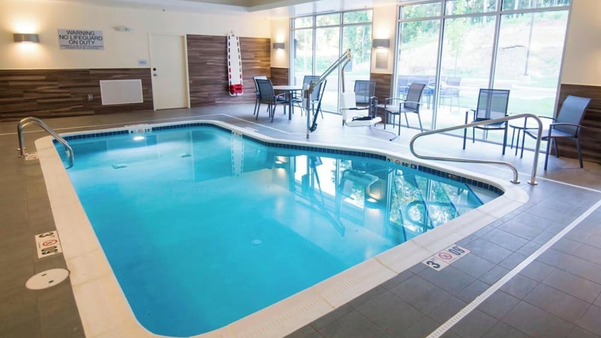 Refreshing indoor pool at Fairfield Inn And Suites Cambridge Ohio.