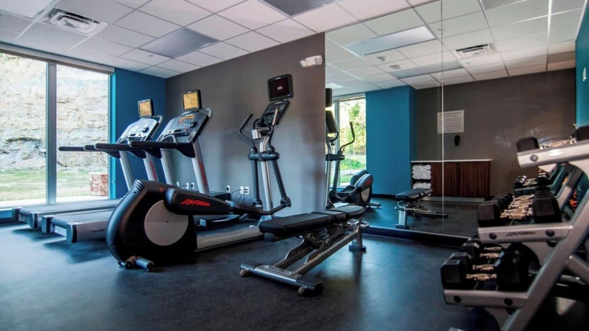 Fitness facility available at Fairfield Inn And Suites Cambridge Ohio.