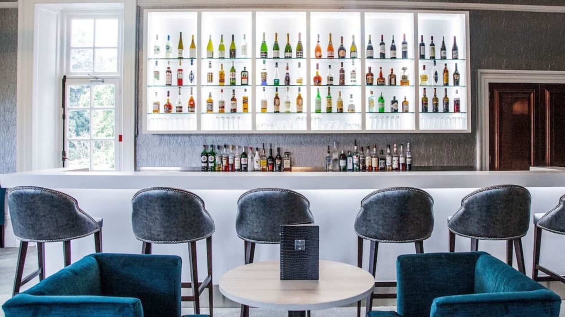 Hotel bar at Barnett Hill Hotel.